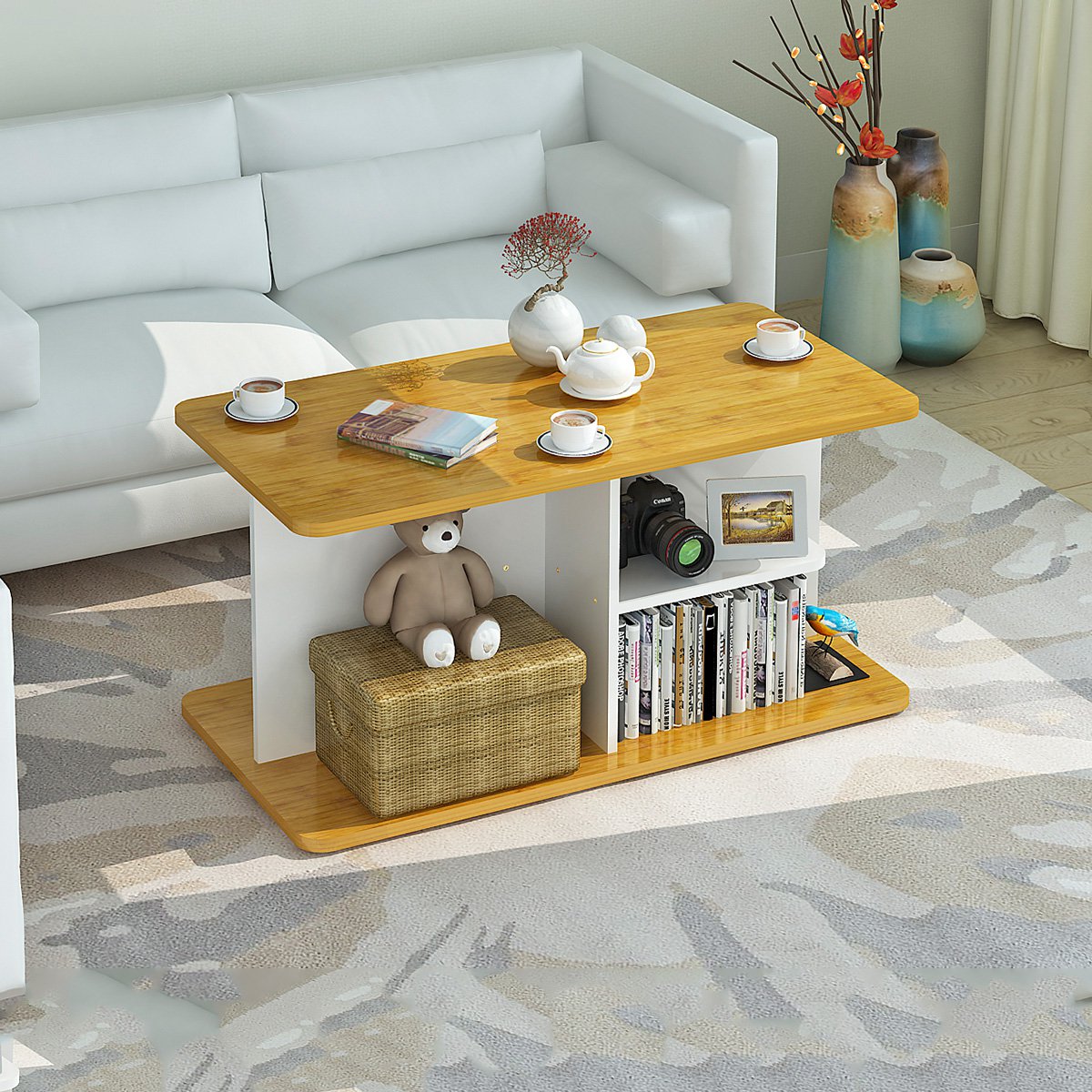 家世比homebi家居收纳专场直发货小户型简易茶几hbycj0102zfd_唯品会