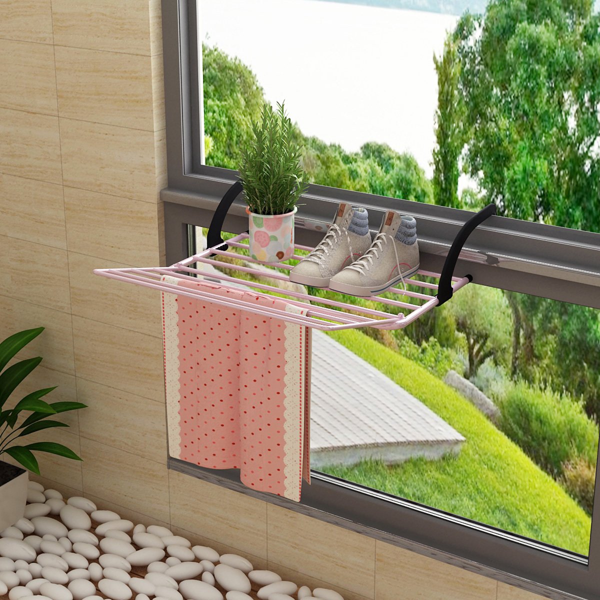 简易阳台晾晒架