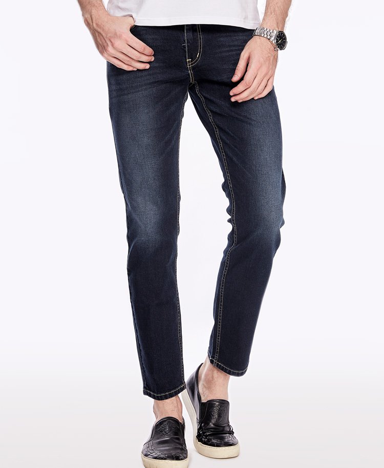 texwood箱包特卖旗舰店牛仔裤男夏季修身直筒弹力商务休闲宽松百搭