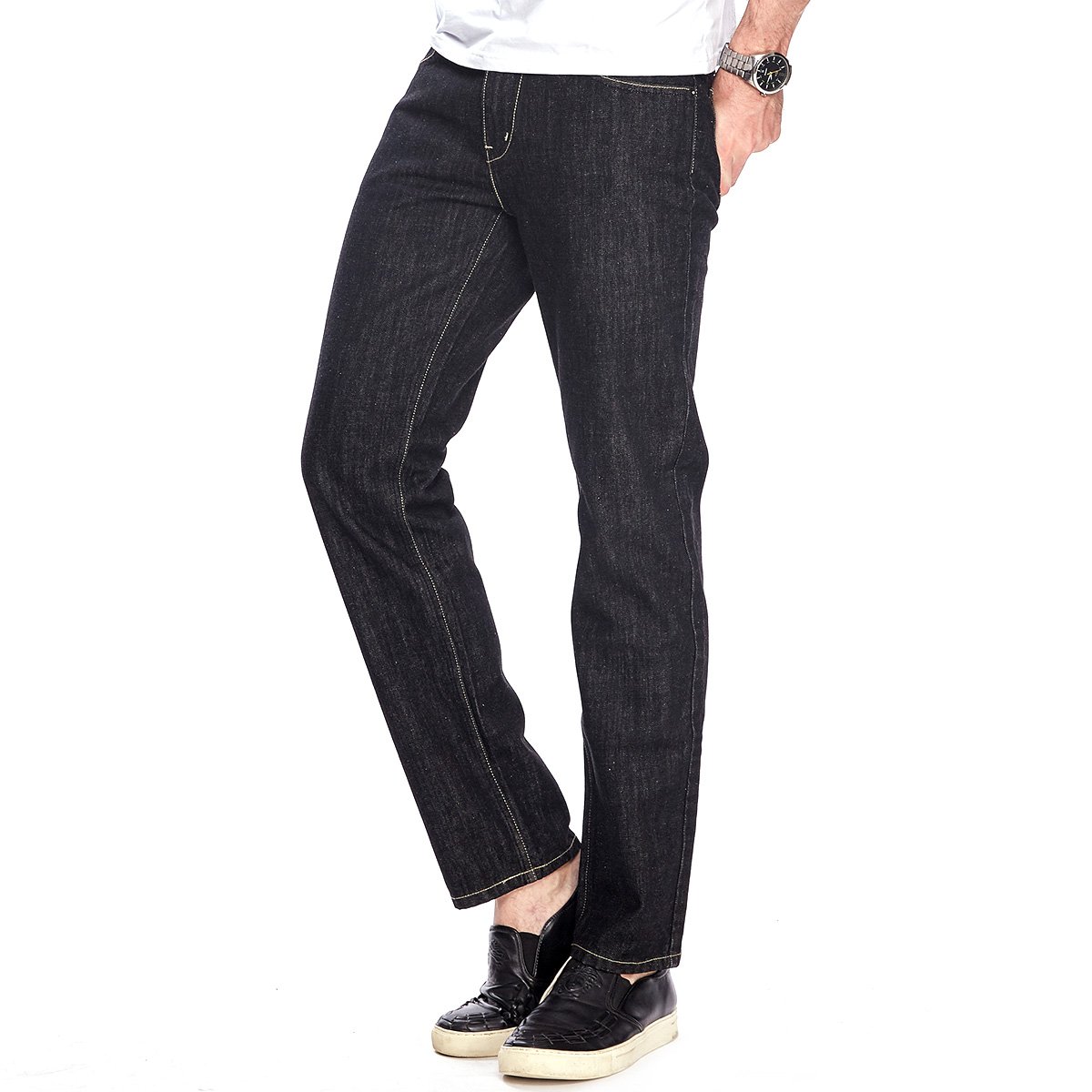 texwood箱包特卖旗舰店牛仔裤男夏季修身直筒弹力商务休闲宽松百搭