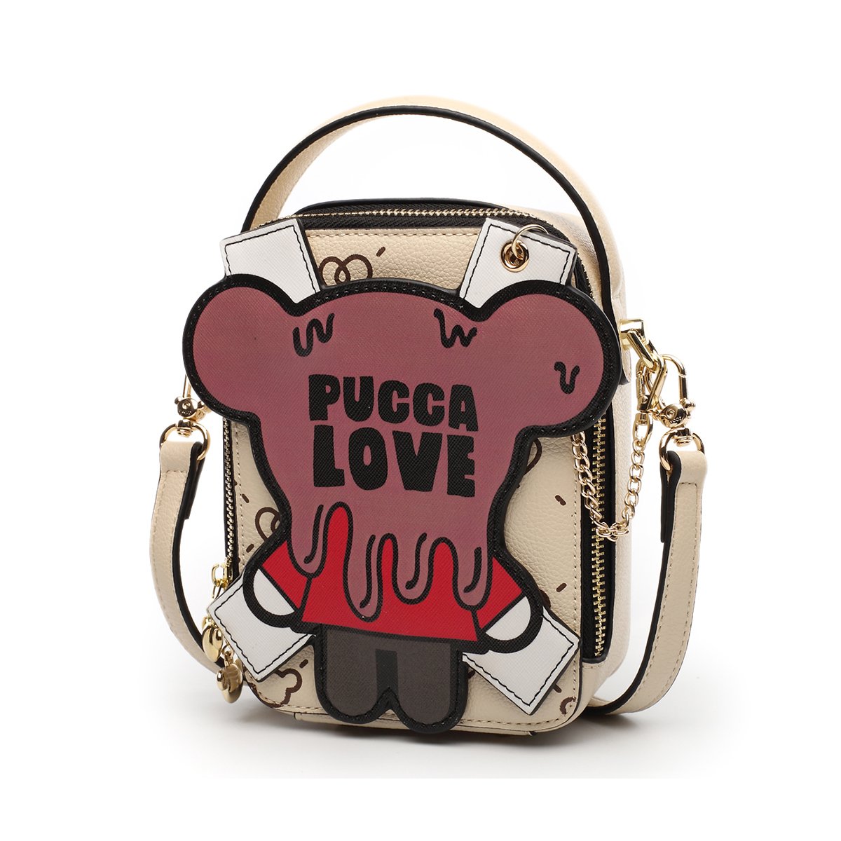 韩国pucca中国娃娃2018包包女单肩包可爱萌斜挎ins超火的包包迷你