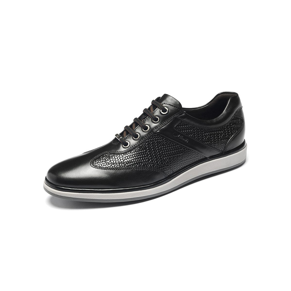 宾度男鞋小牛皮男士休闲鞋百搭加州鞋青年潮鞋英伦系带皮鞋真皮都市