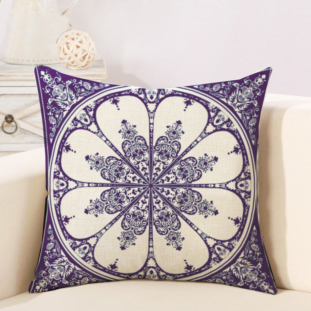 几何花纹图案靠垫抱枕套