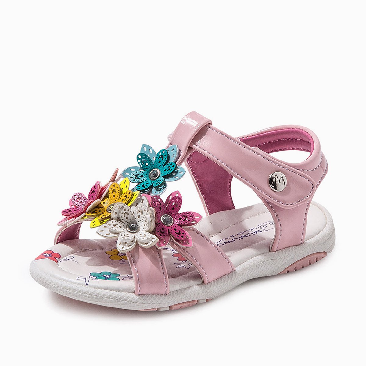 木木屋mu mu wu童鞋特卖旗舰店(旧) 木木屋女童可爱小花凉鞋