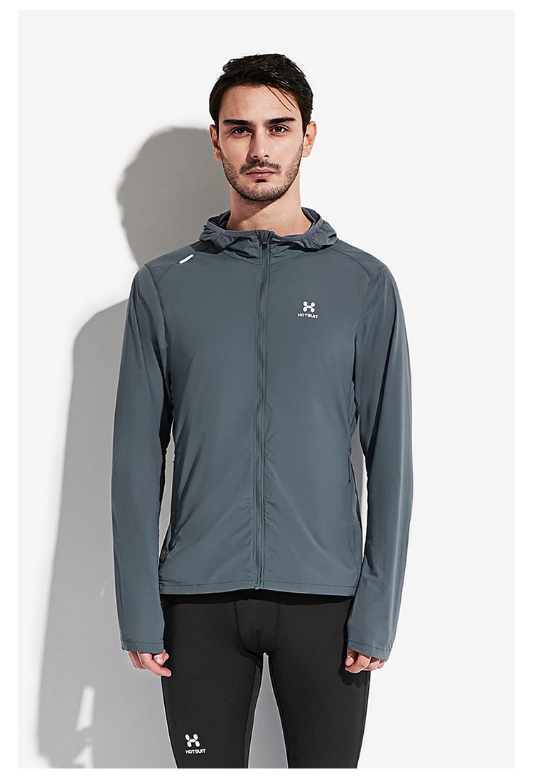 抗皱防缩 男款梭织皮肤风衣户外跑步防晒衣