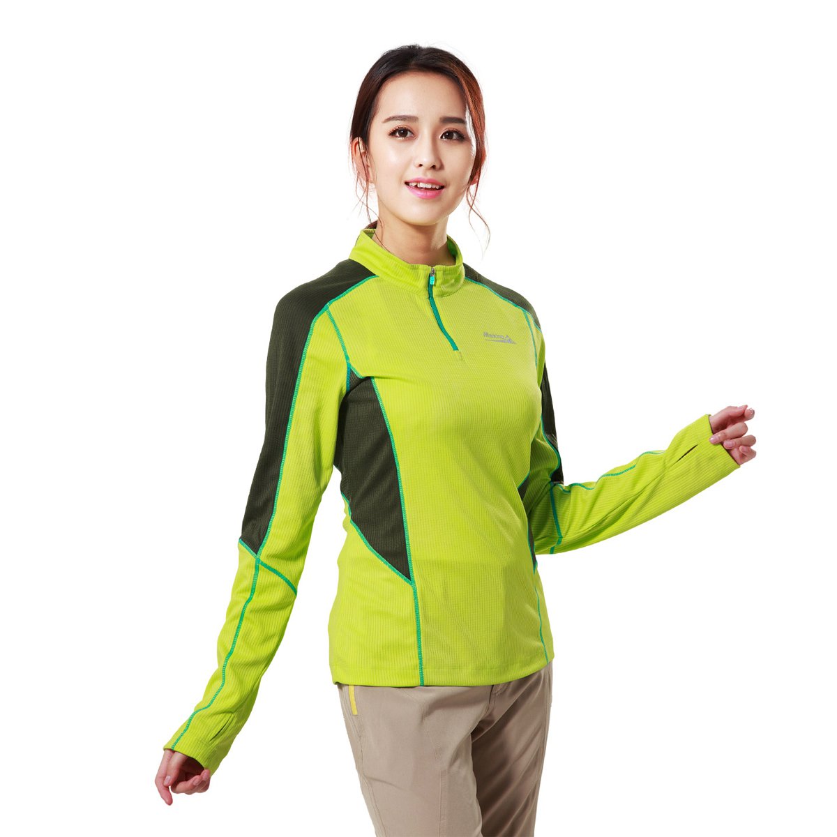 [特惠]舒适运动 女款长袖跑步t恤 休闲百搭