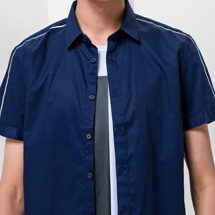 常规纯色日常便服常规日常青春活力男式衬衫