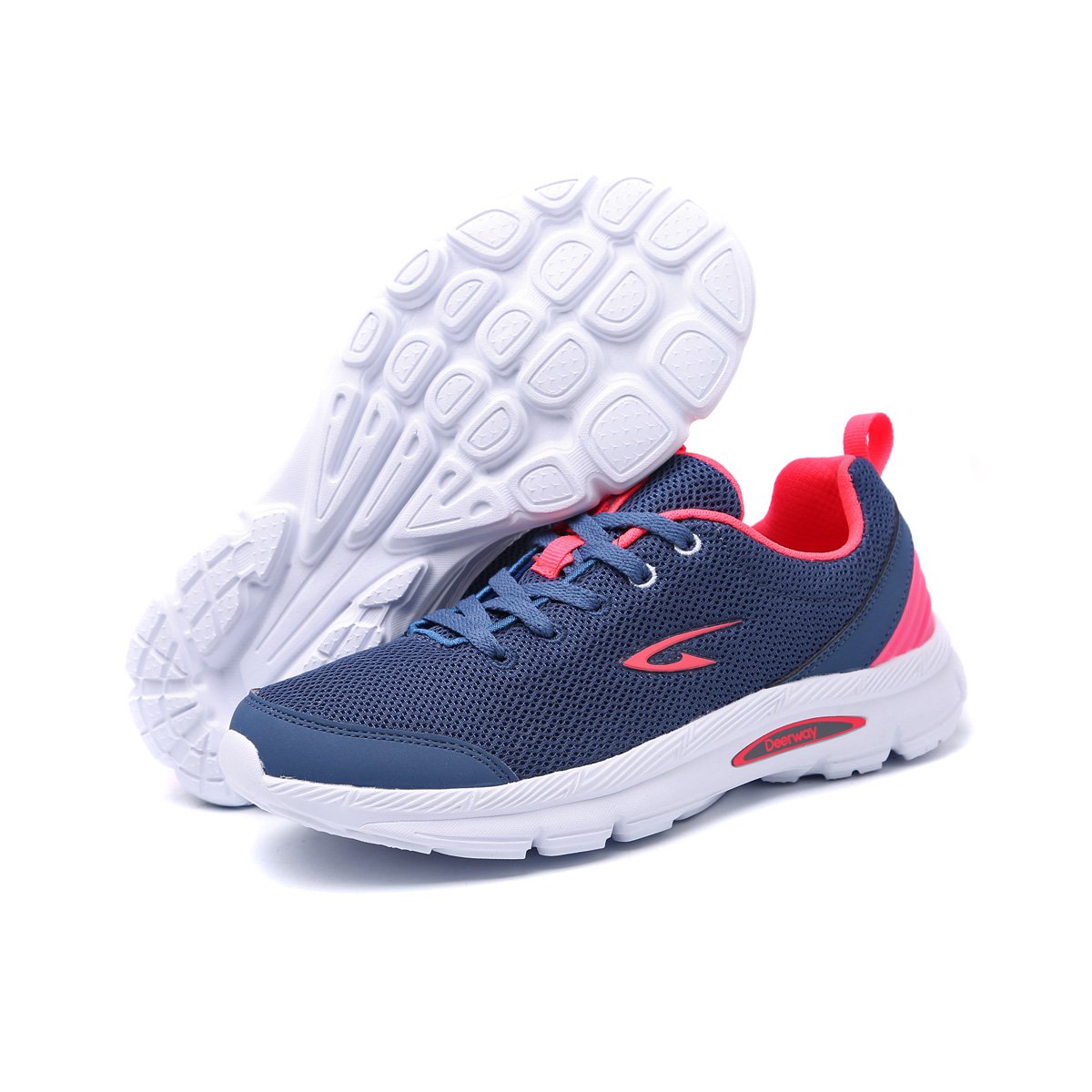 德尔惠 缓震透气 女款时尚休闲鞋轻便舒适跑鞋运动鞋