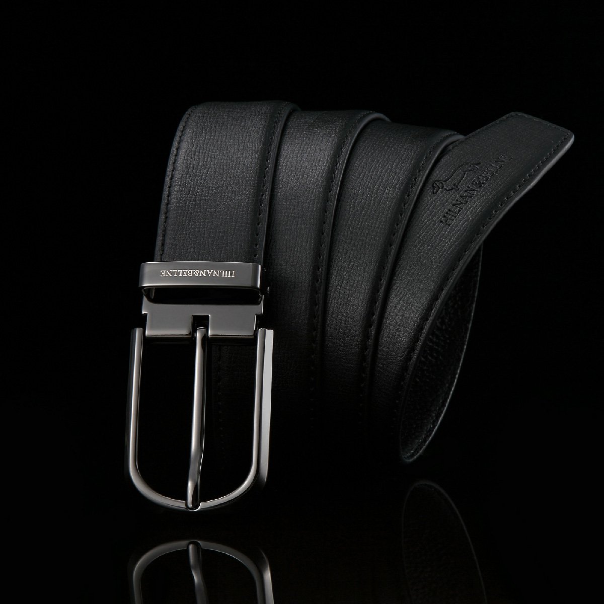 男士皮带潮男正品牛皮百搭针扣腰带真皮男青年休闲裤带男皮带