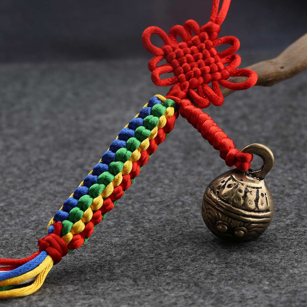 藏饰瑞兽铜铃九层金刚结车挂吊坠挂饰 驱魔辟邪