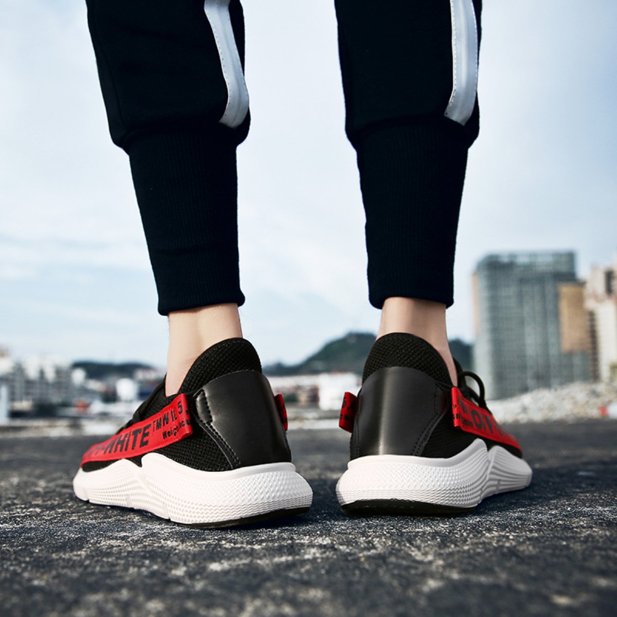 沃特沃特跑步鞋男女潮鞋透气减震休闲网鞋82j640102_唯品会