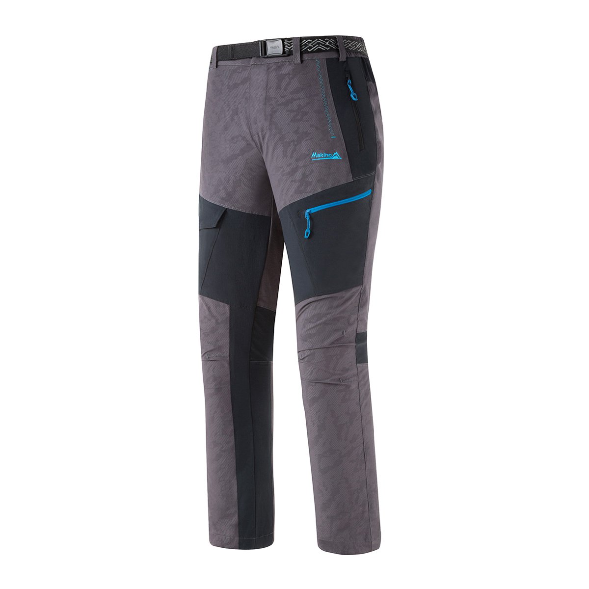 犸凯奴makino 防晒耐磨 薄款宽松徒步登山裤 男款快干休闲长裤 深丈青