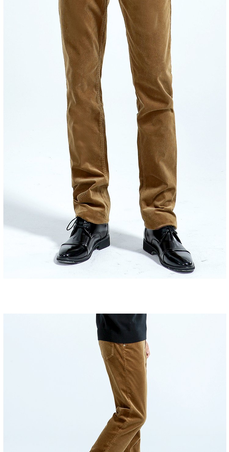 德鲨秋冬青年男士商务绅士休闲裤长裤棉质裤子厚