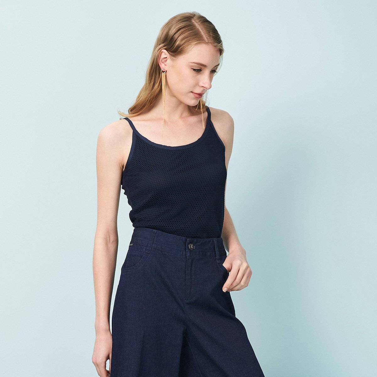 敦奴简约休闲女士背心