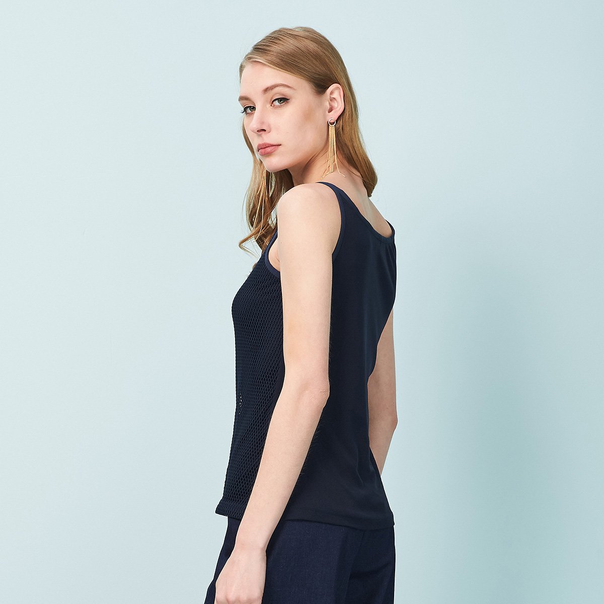 敦奴简约休闲女士背心