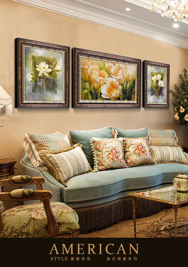 壹画视觉专场直发货 郁金香 客厅装饰画餐厅卧室挂画组合墙画 商品