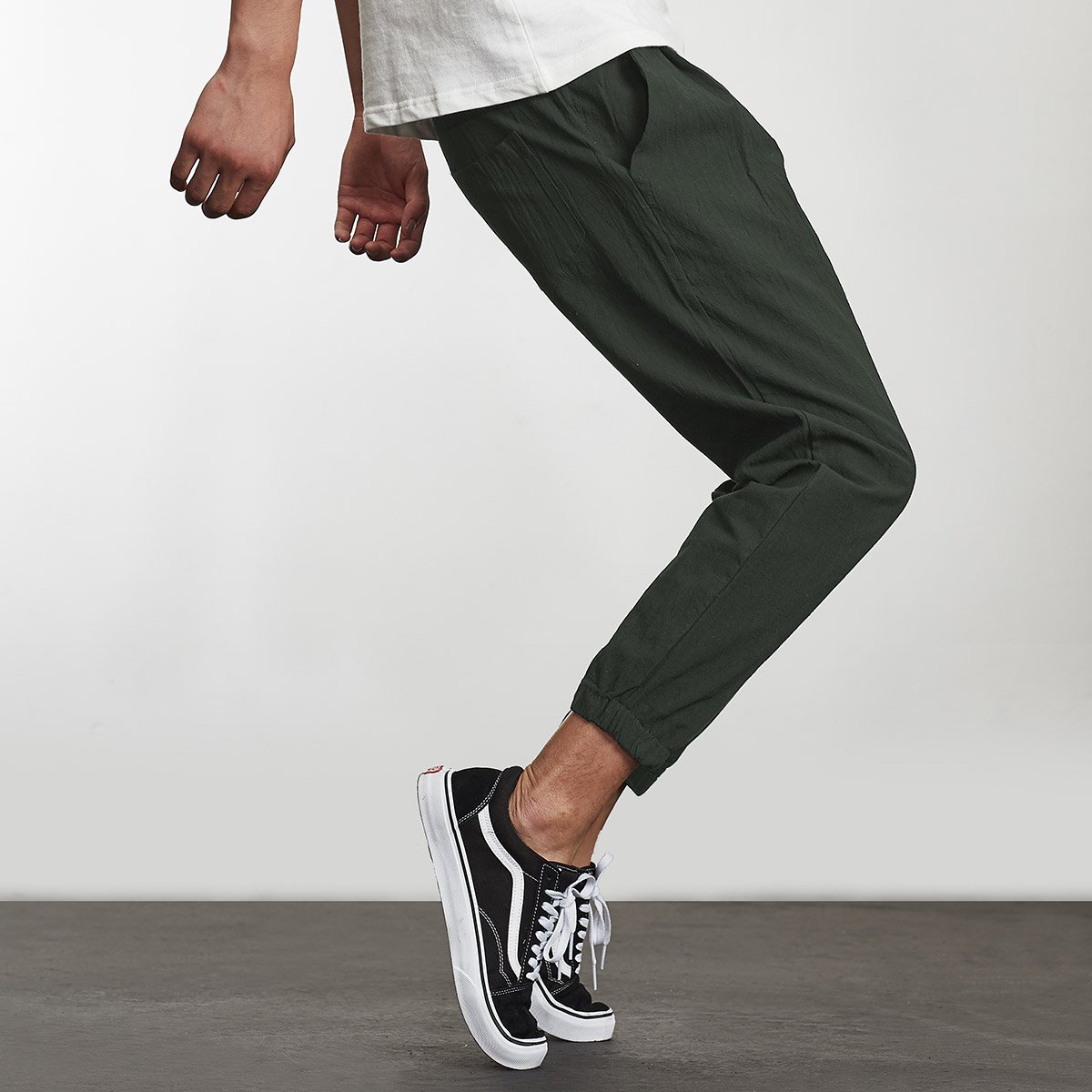 2018新款秋季男士九分修身裤休闲裤缩脚裤