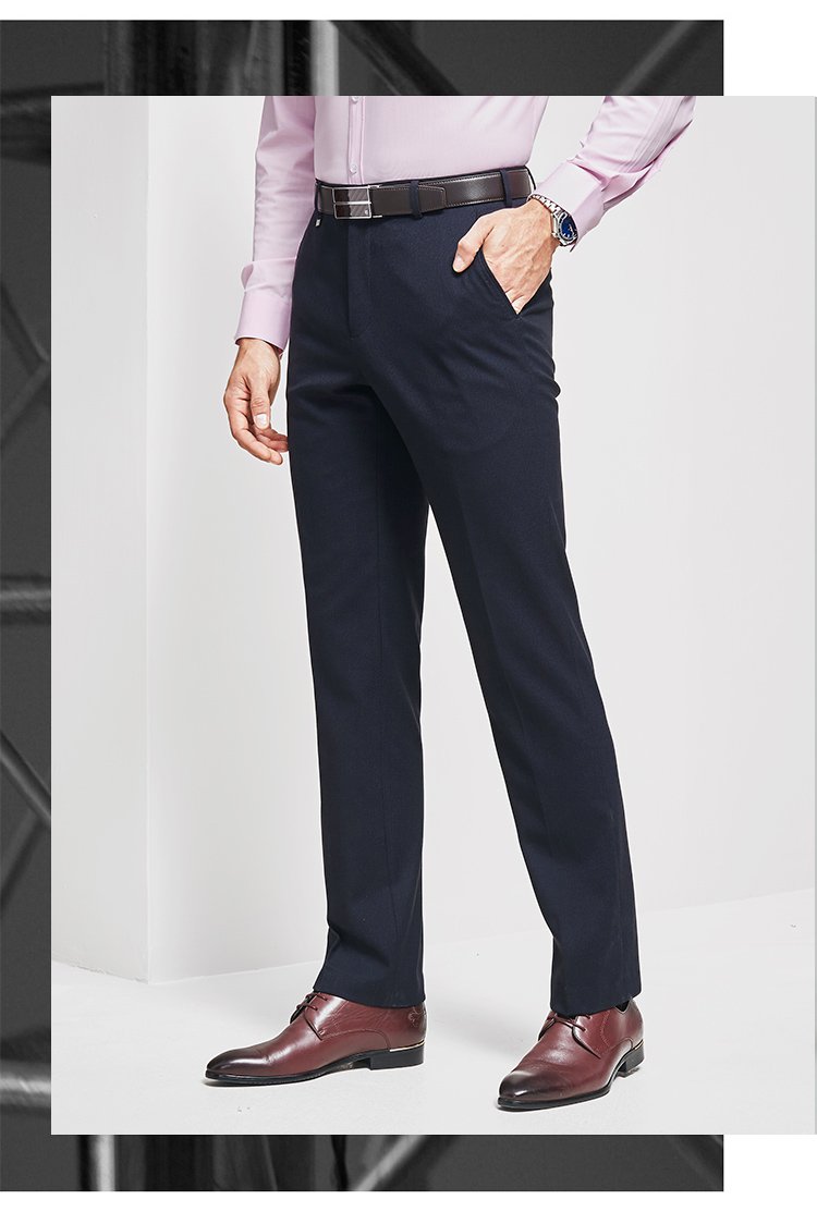 九牧王joeone 【专柜同款】 男士西裤商务休闲男士上班族直筒男裤直筒