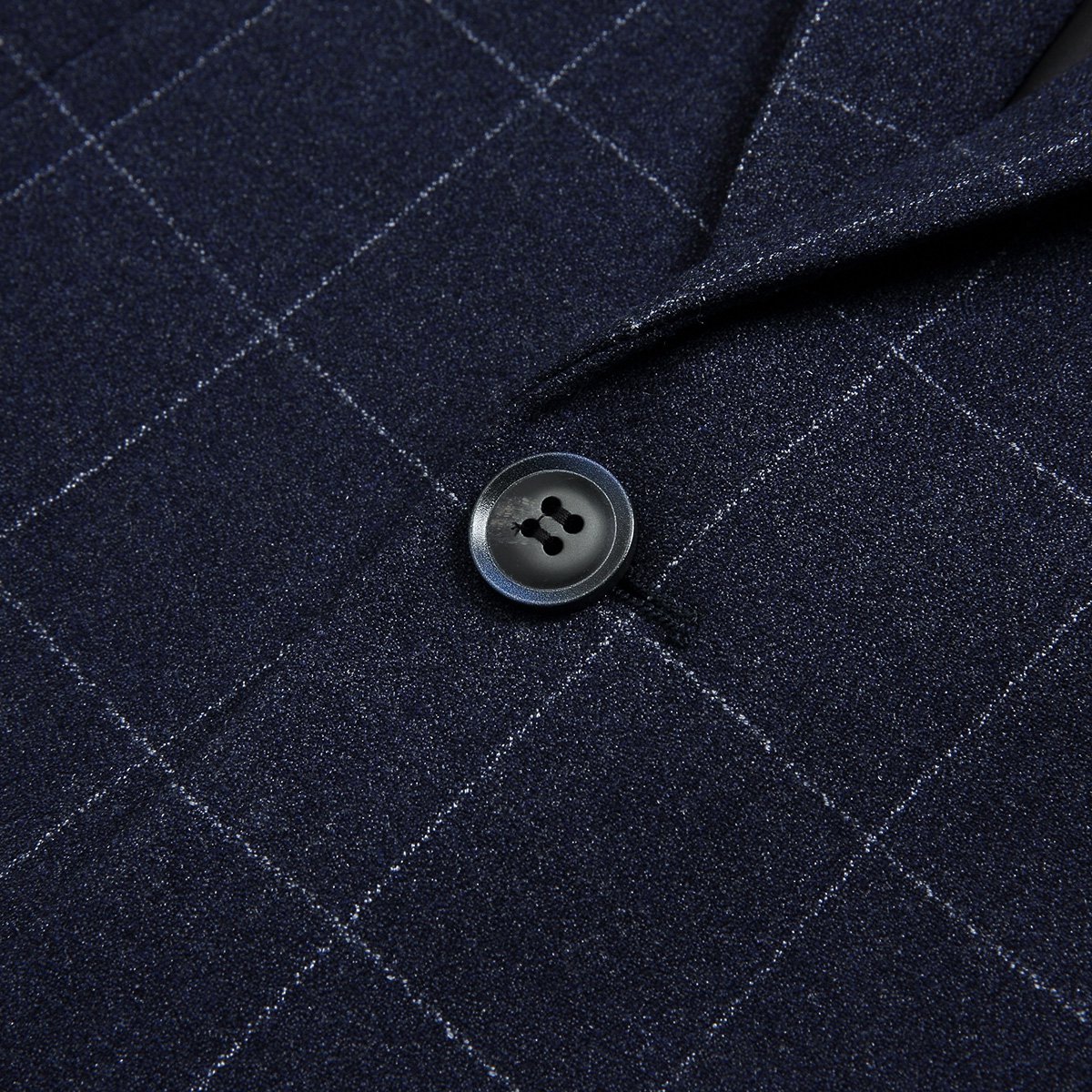 2018秋冬新款商务休闲格纹手巾袋男士休闲西服