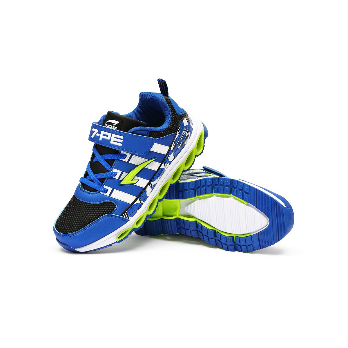 七波辉童鞋 儿童皮面运动鞋 男中童减震休闲鞋