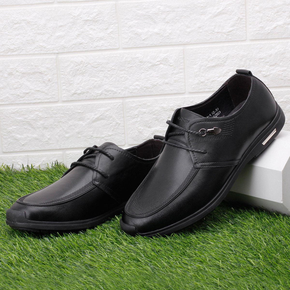 舒适男士软皮鞋耐磨纳帕牛皮系带商务时尚休闲皮鞋