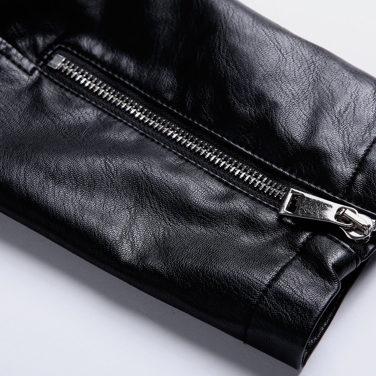 韩版修身翻领皮衣男机车拉链皮夹克潮流个性帅气短款外套男