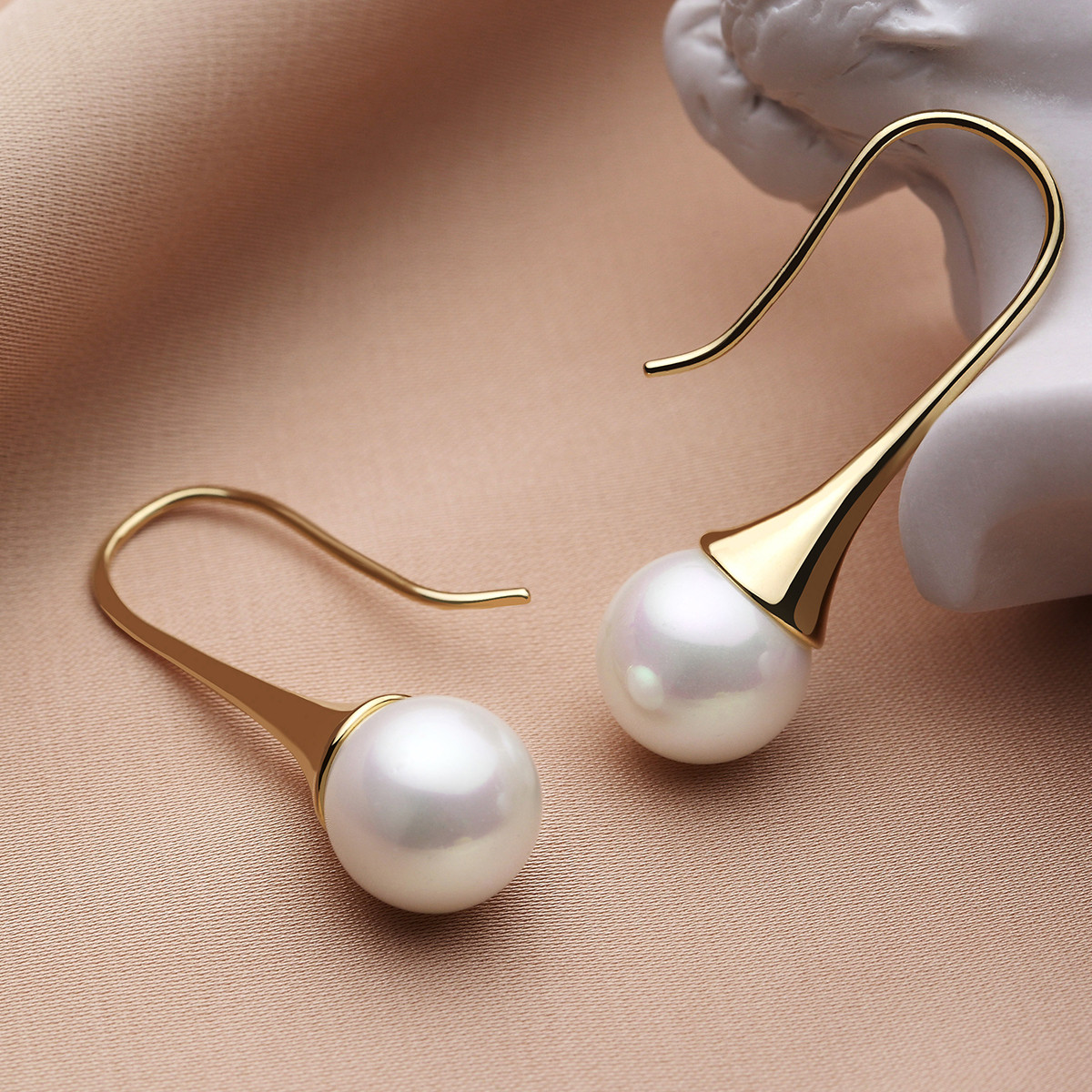 【明星款】简约(耳钩)珍珠耳环耳钉ol必备饰品耳饰女士耳环
