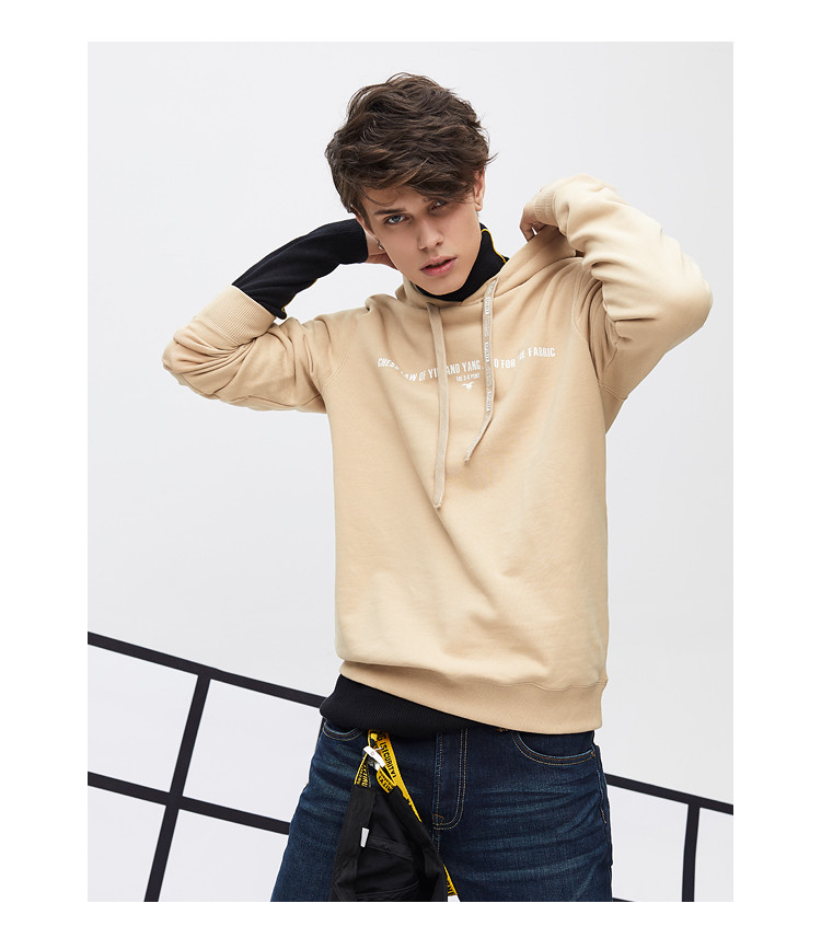 黑鲸后背刺绣连帽卫衣男秋季热卖宽松兜帽衫男