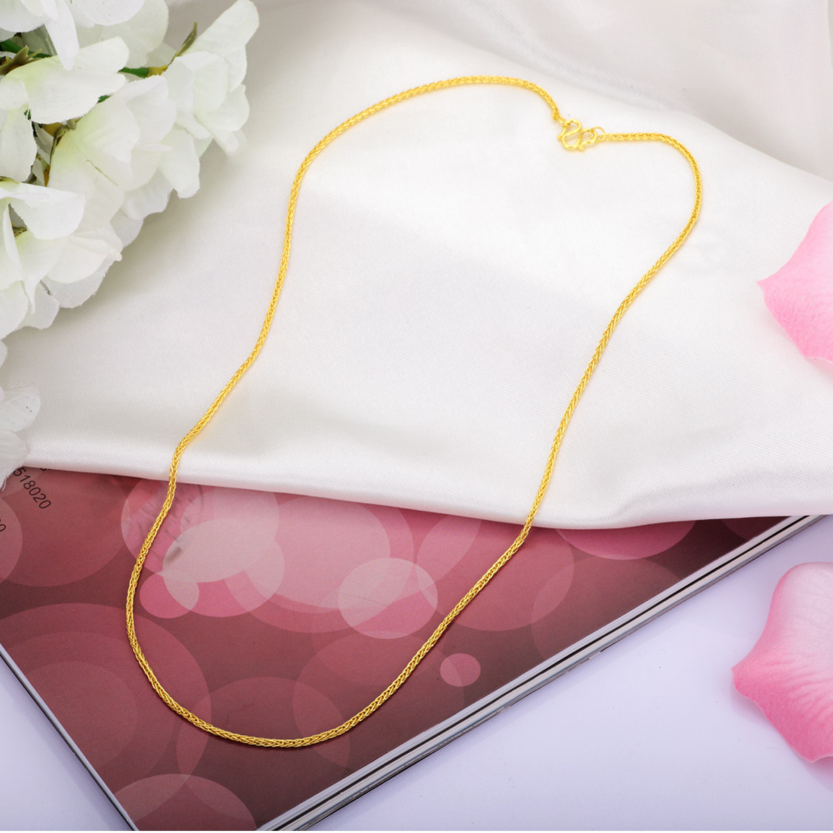 金至尊3d-gold 足金肖邦链黄金项链 计价 如图 16寸-约3.83g