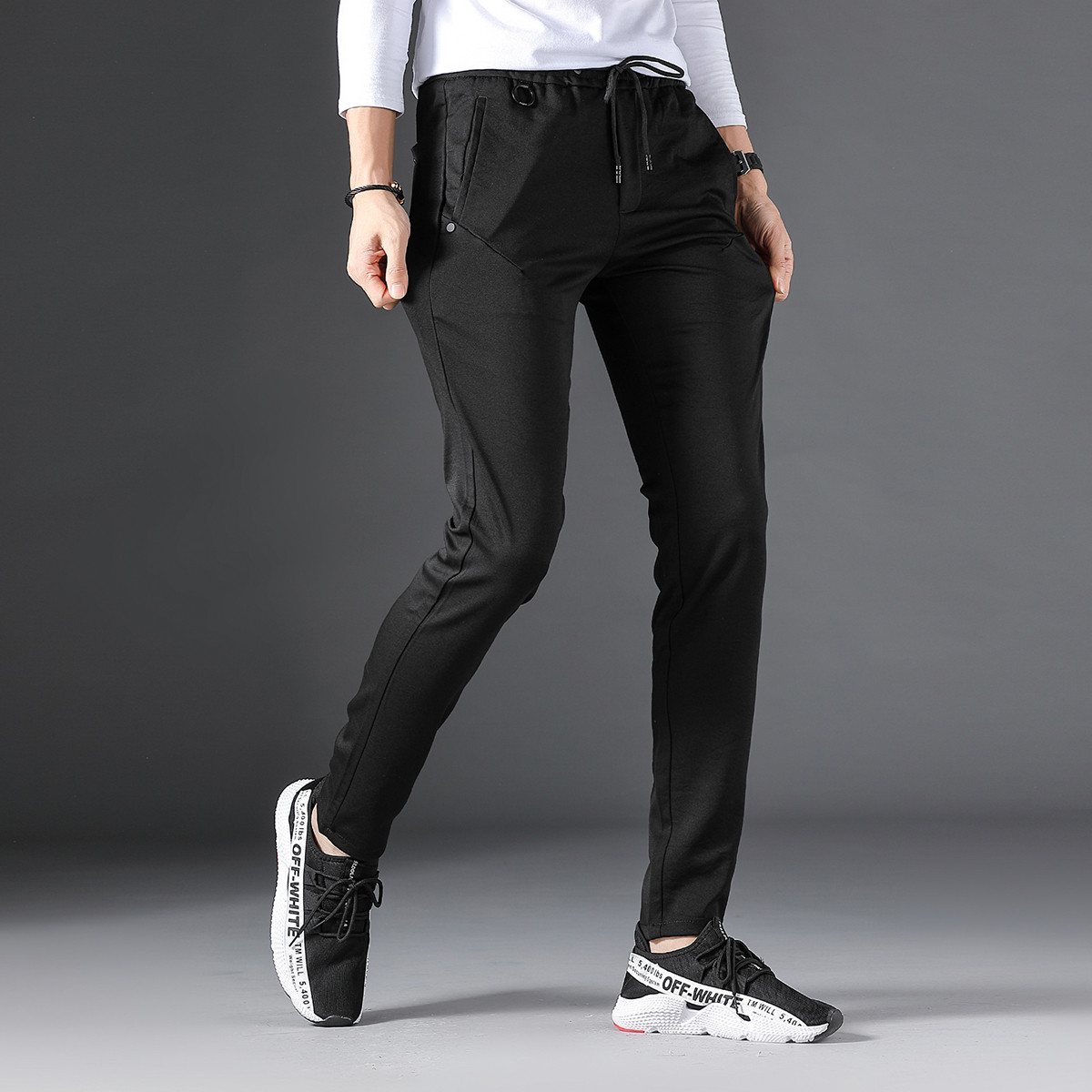 轻薄有型 男式休闲裤 小脚