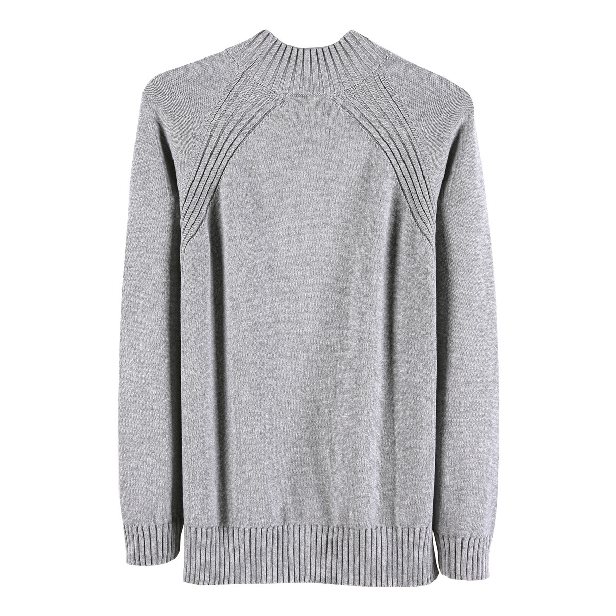 针织衫女 2018冬装新款女士纯棉保暖套头毛衣净色半高领毛线衫