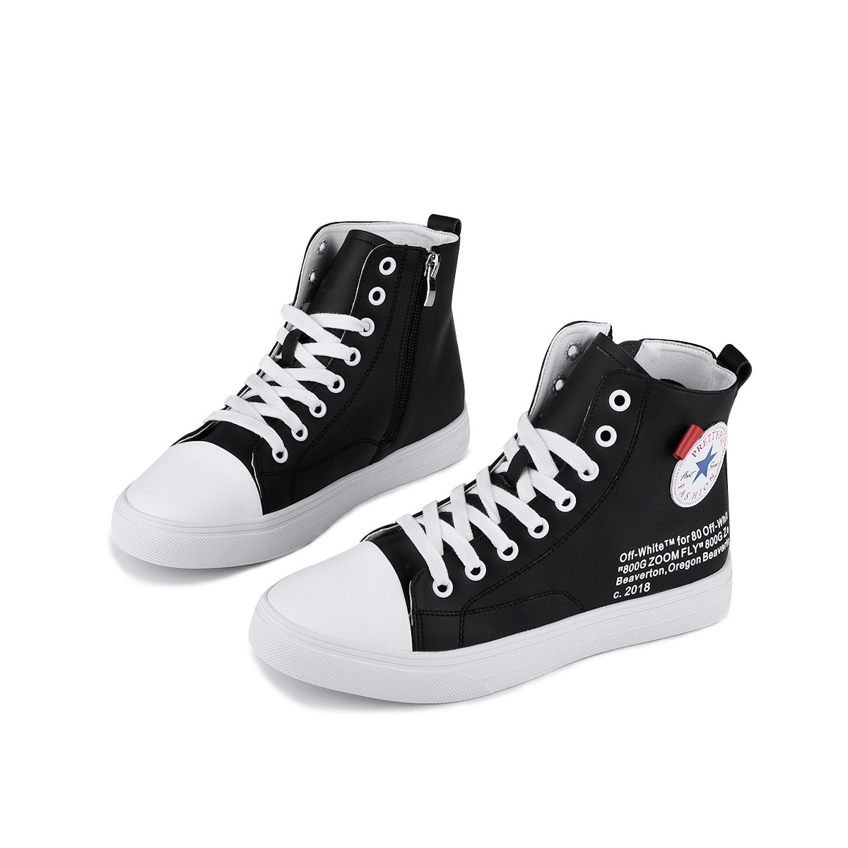 韩版时尚高帮鞋【新款】潮流舒适运动鞋个性百搭轻便女鞋休闲鞋