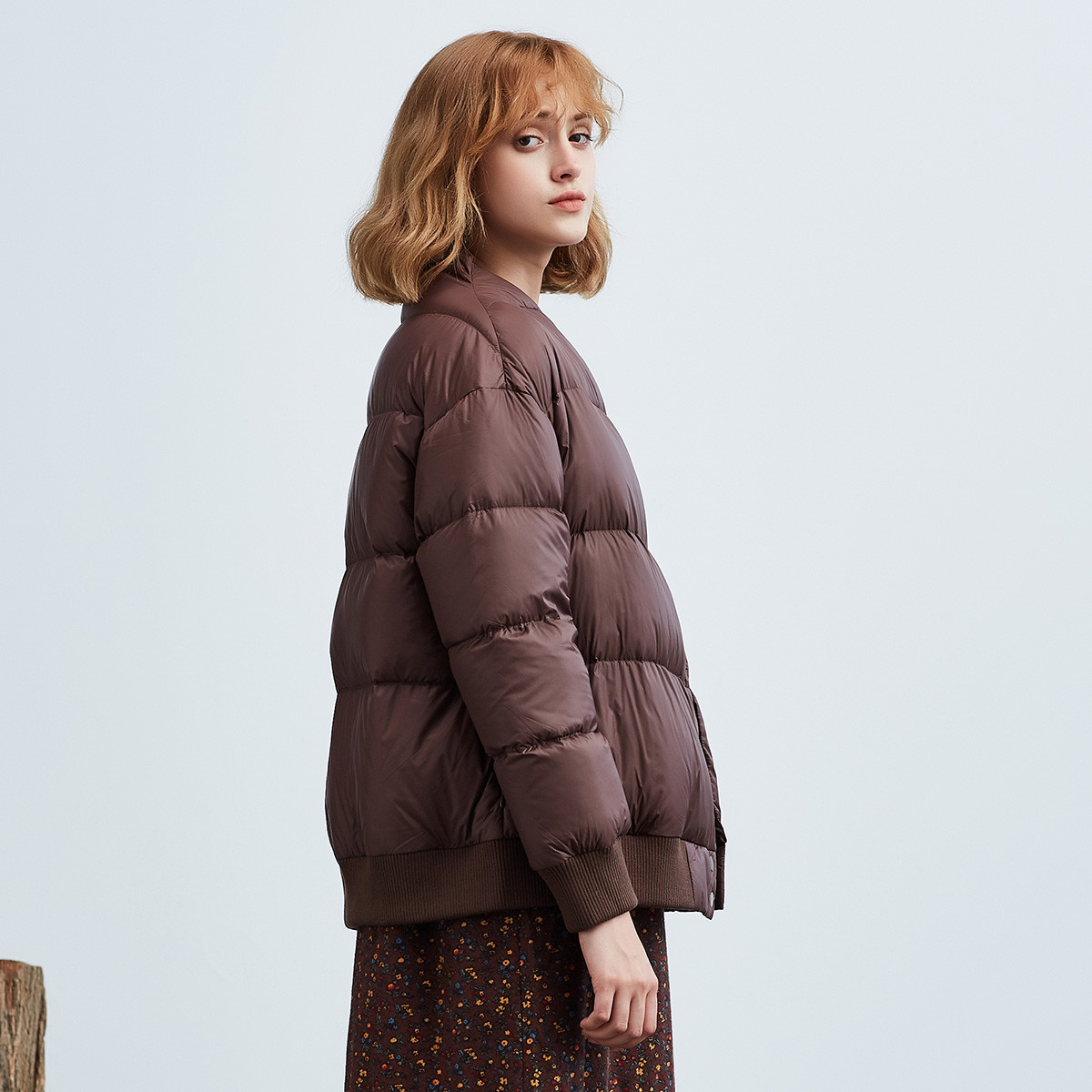 狂欢季 特惠×菀草壹原创女装专场 菀草壹冬装新款棕色短款羽绒服女