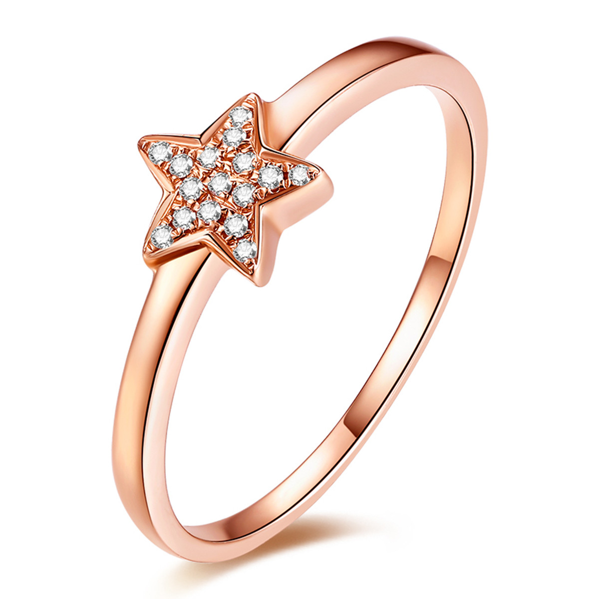 爱迪尔珠宝/ideal流星双戒指18k金白金女戒两枚钻戒钻石戒指婚戒订婚