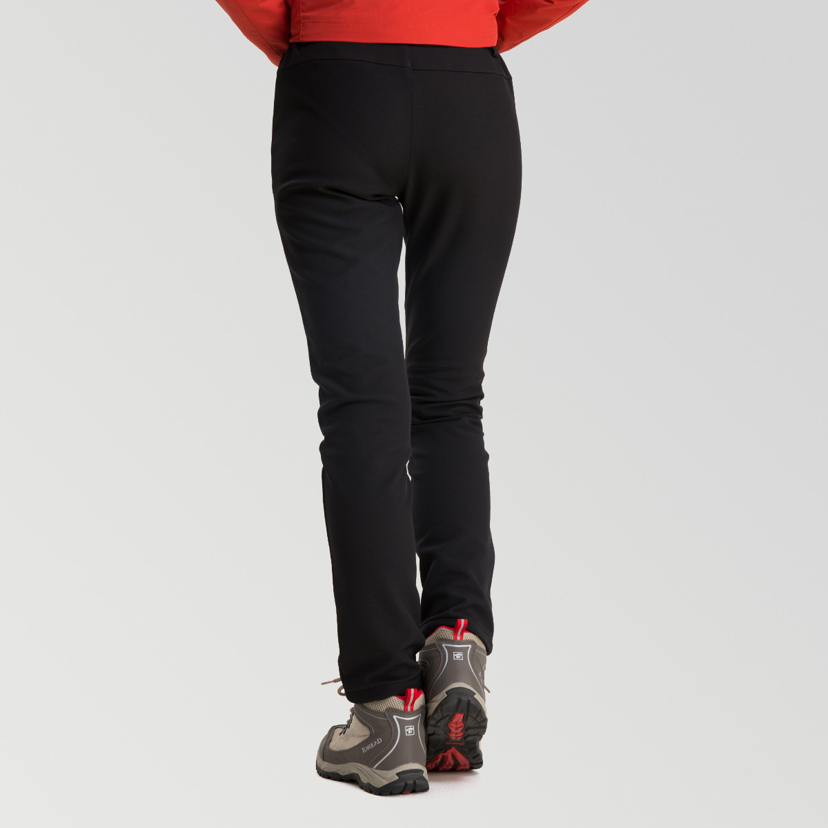 稻草人女款冲锋裤保暖软壳裤户外徒步登山女裤 防风防水运动女裤