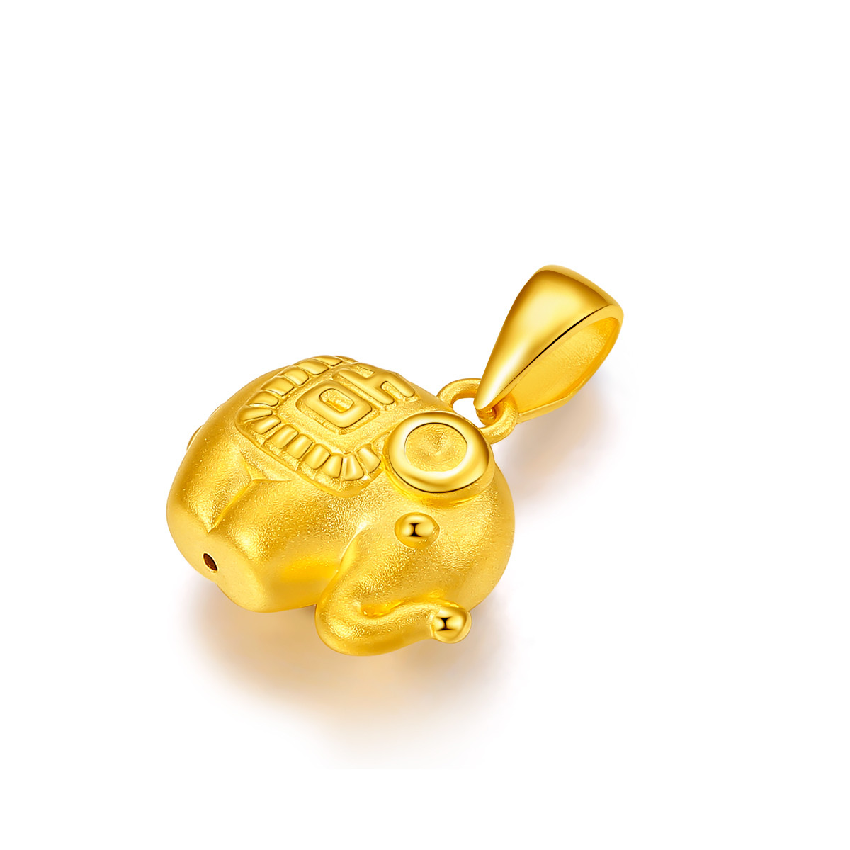 金至尊 足金小象黄金吊坠 定价