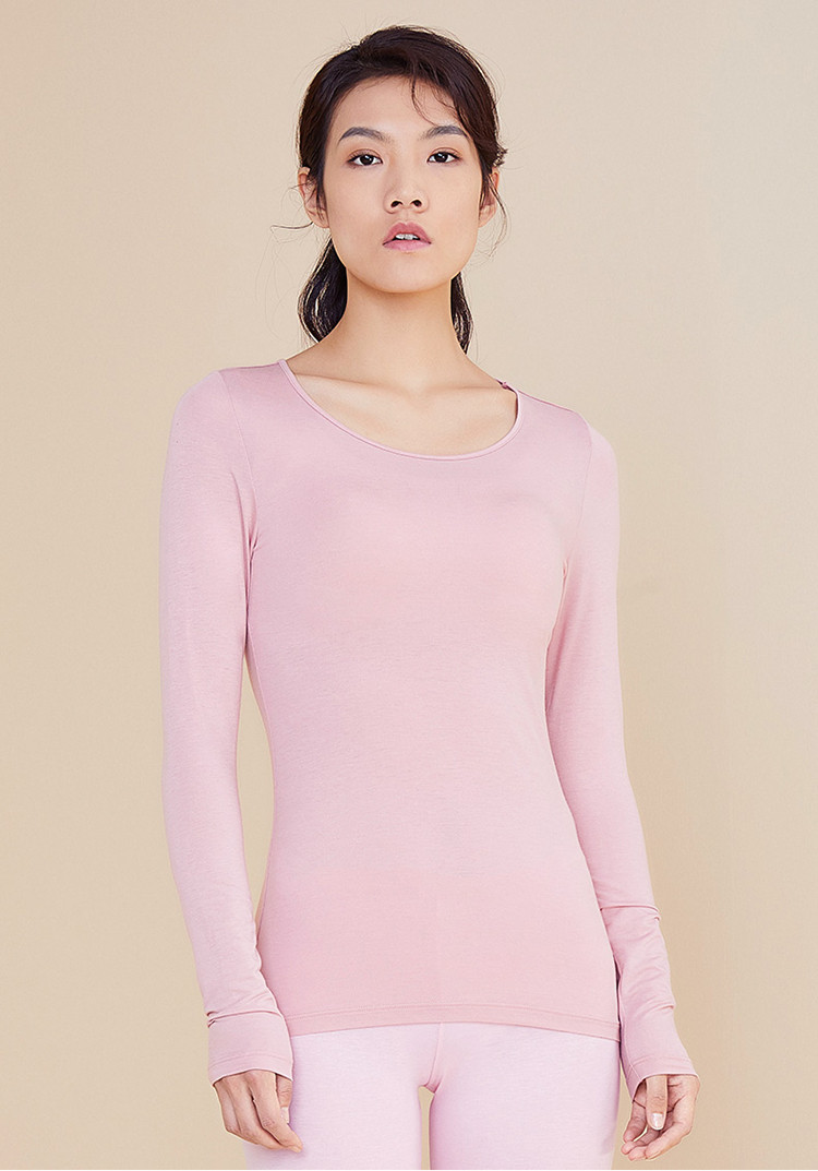 【功能面料 蓄热锁温】女士美雅碧恒温打底衫女士保暖内衣上衣