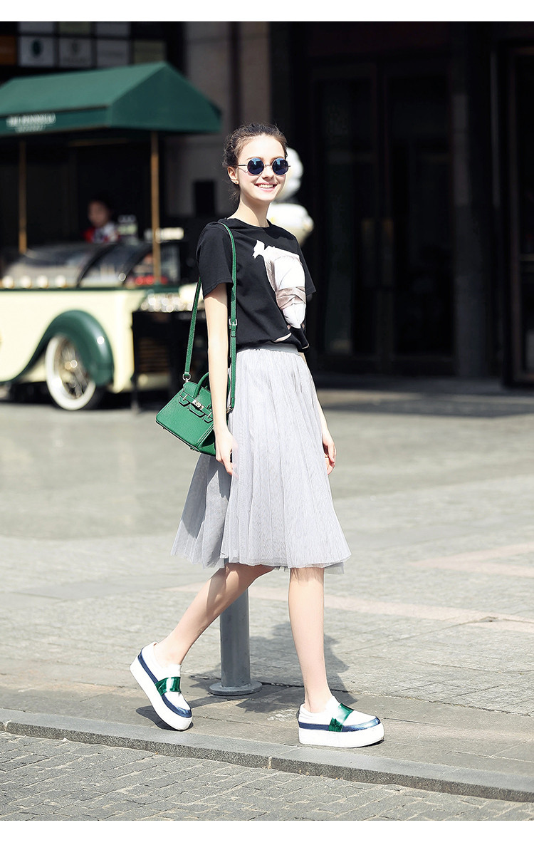 春夏新款时尚a字半身裙纱裙韩版气质百搭显瘦半身网纱裙子女夏