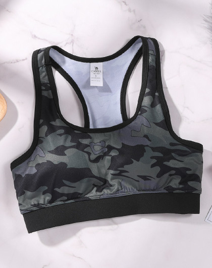 【2019新品】骆驼瑜伽透气弹力休闲背心 女款瑜伽运动内衣