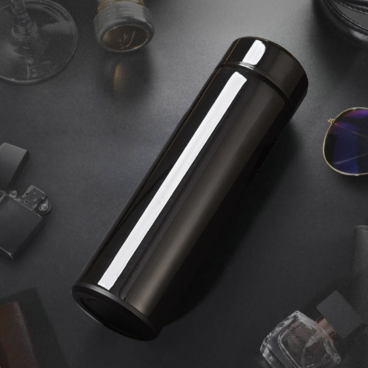 500ml升级版304不锈钢直身杯热水瓶茶杯保温杯水杯水具