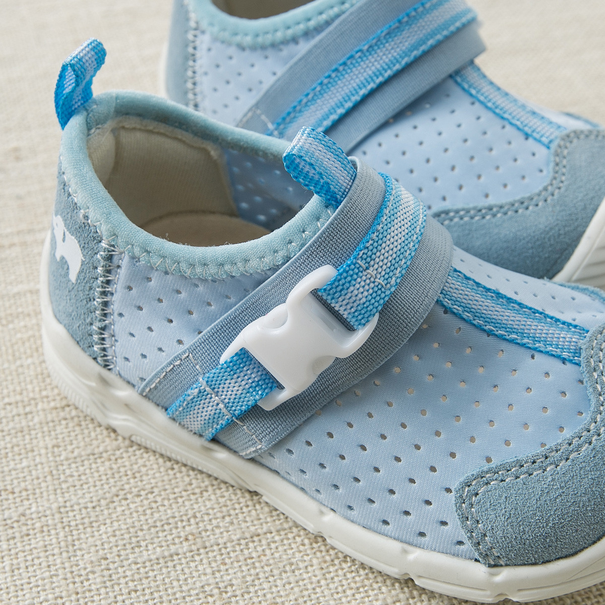 dave&bella 戴维贝拉童装春季新款男宝宝休闲鞋关键鞋 灰蓝色 18(125)