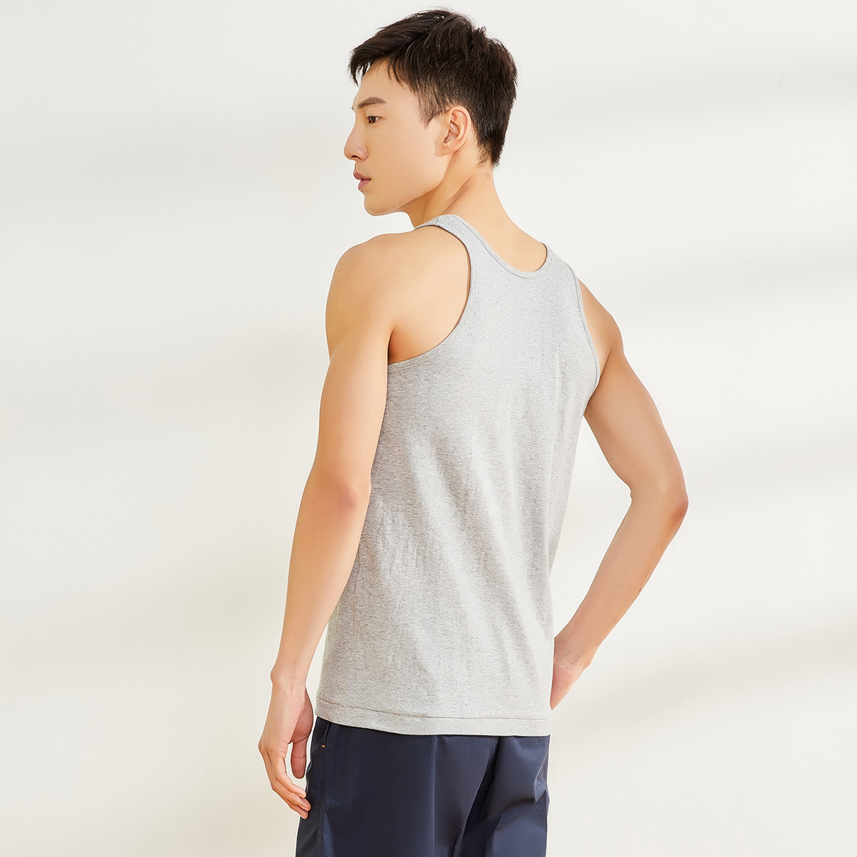 宜而爽3件装男士纯棉背心男士背心打底衫