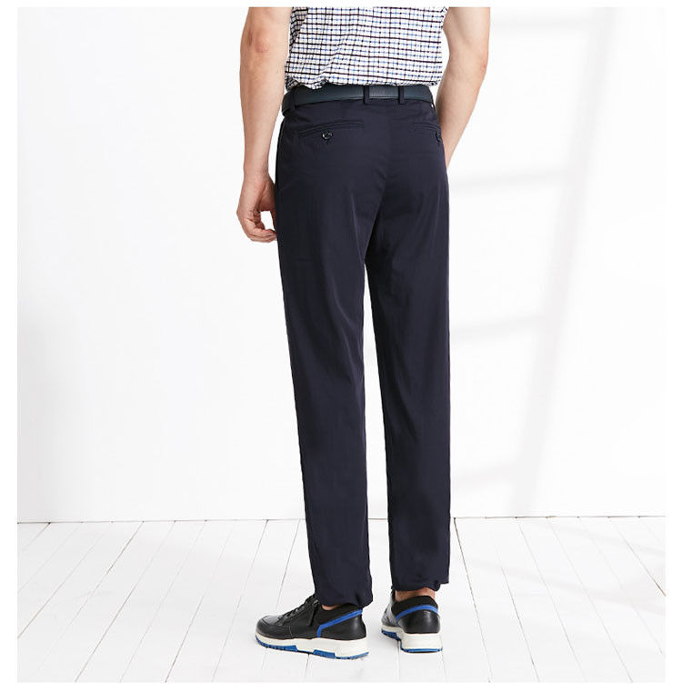 沙驰satchi 休闲裤春夏款纯色绅士休闲裤商务休闲长裤子男裤男式休闲