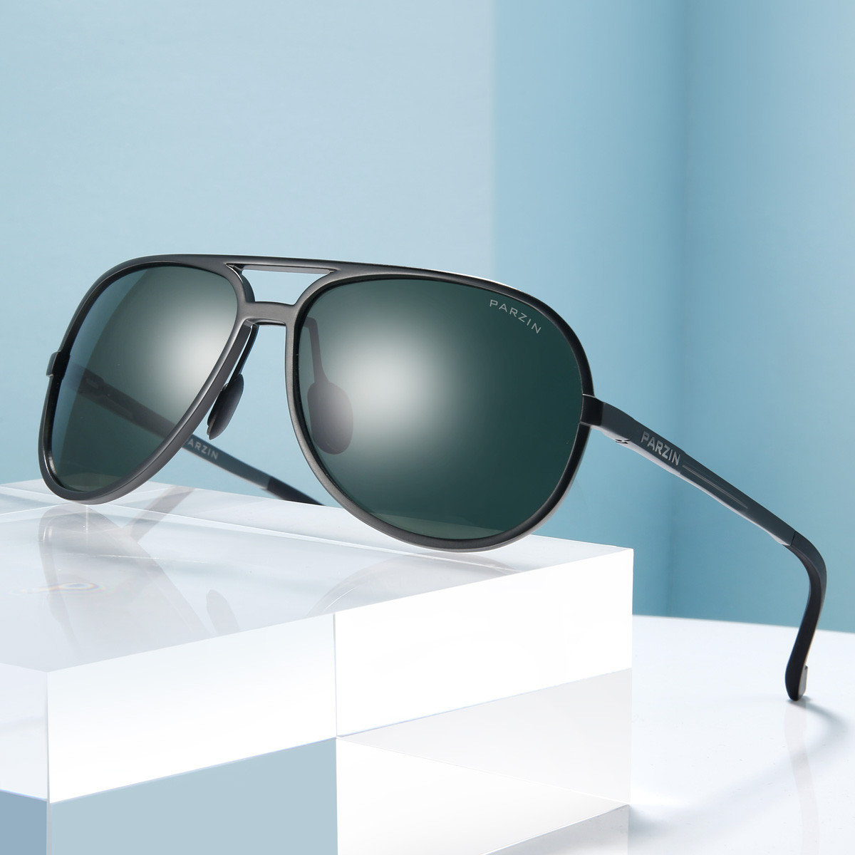 帕森新款男士太阳镜铝镁偏光男士眼镜 经典蛤蟆镜墨镜司机镜驾驶