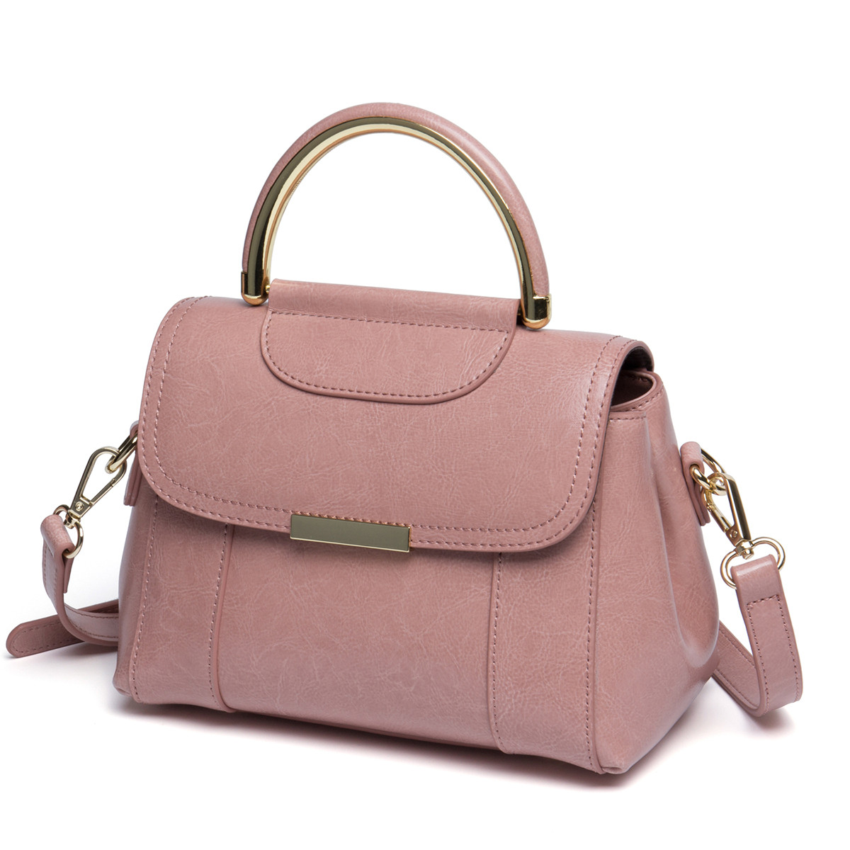 2019新款牛皮包包时尚小包手提包单肩包小方包复古斜挎包女包