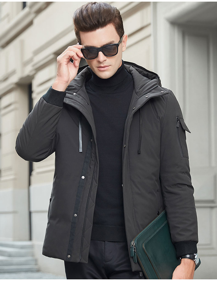 冬季新款休闲基础款男士外套保暖百搭男款羽绒服男士羽绒服