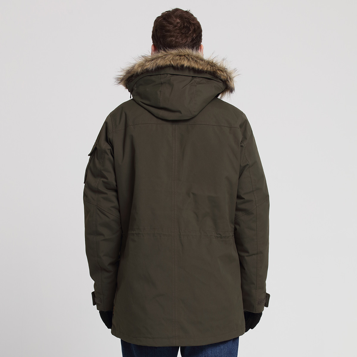 狼爪秋冬户外防风保暖中长款男款夹棉服