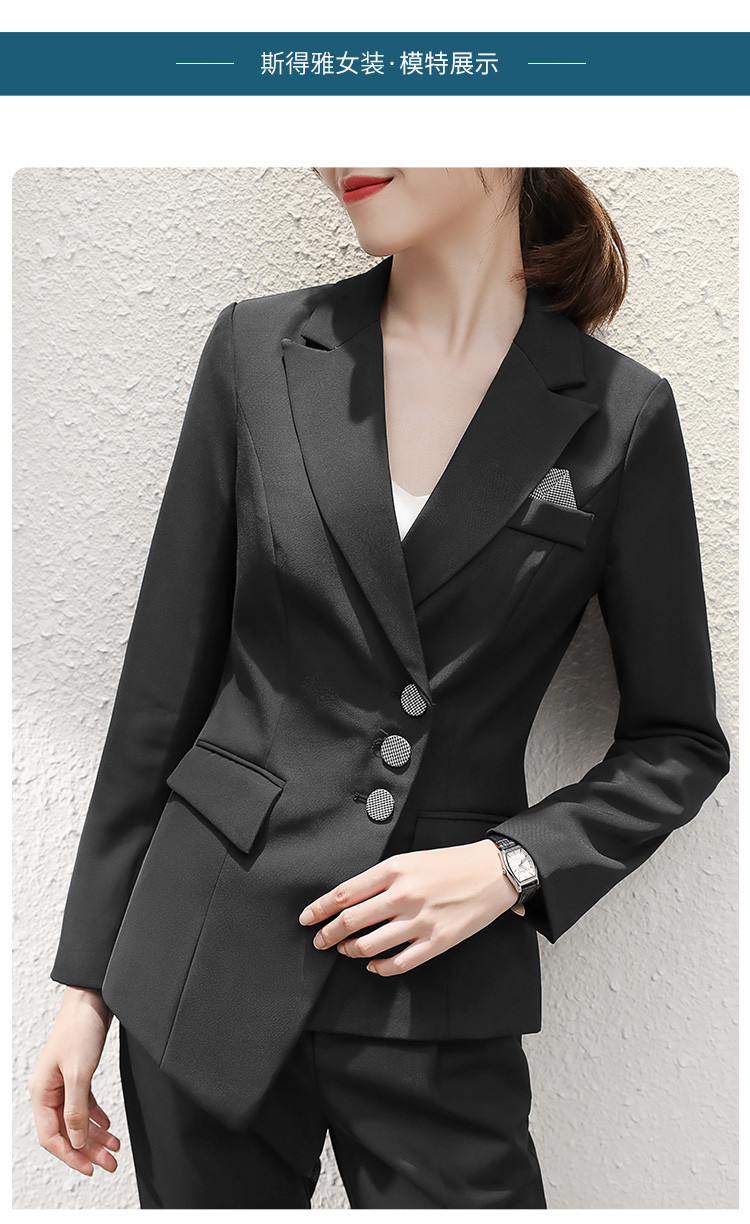 【外套 裤子】女士西装套装秋冬装新款修身商务休闲女式西服套装