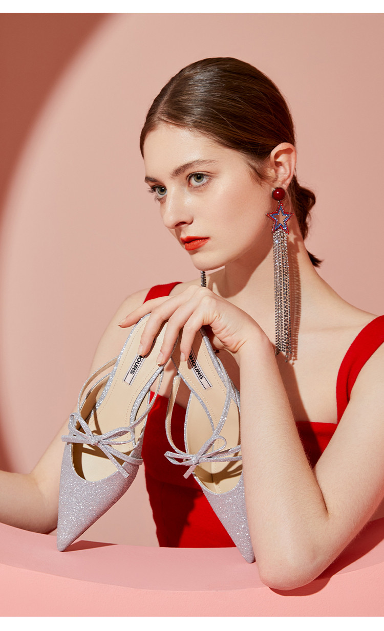 女鞋beach muse2021新款尖头蝴蝶结时尚拖鞋凉鞋女