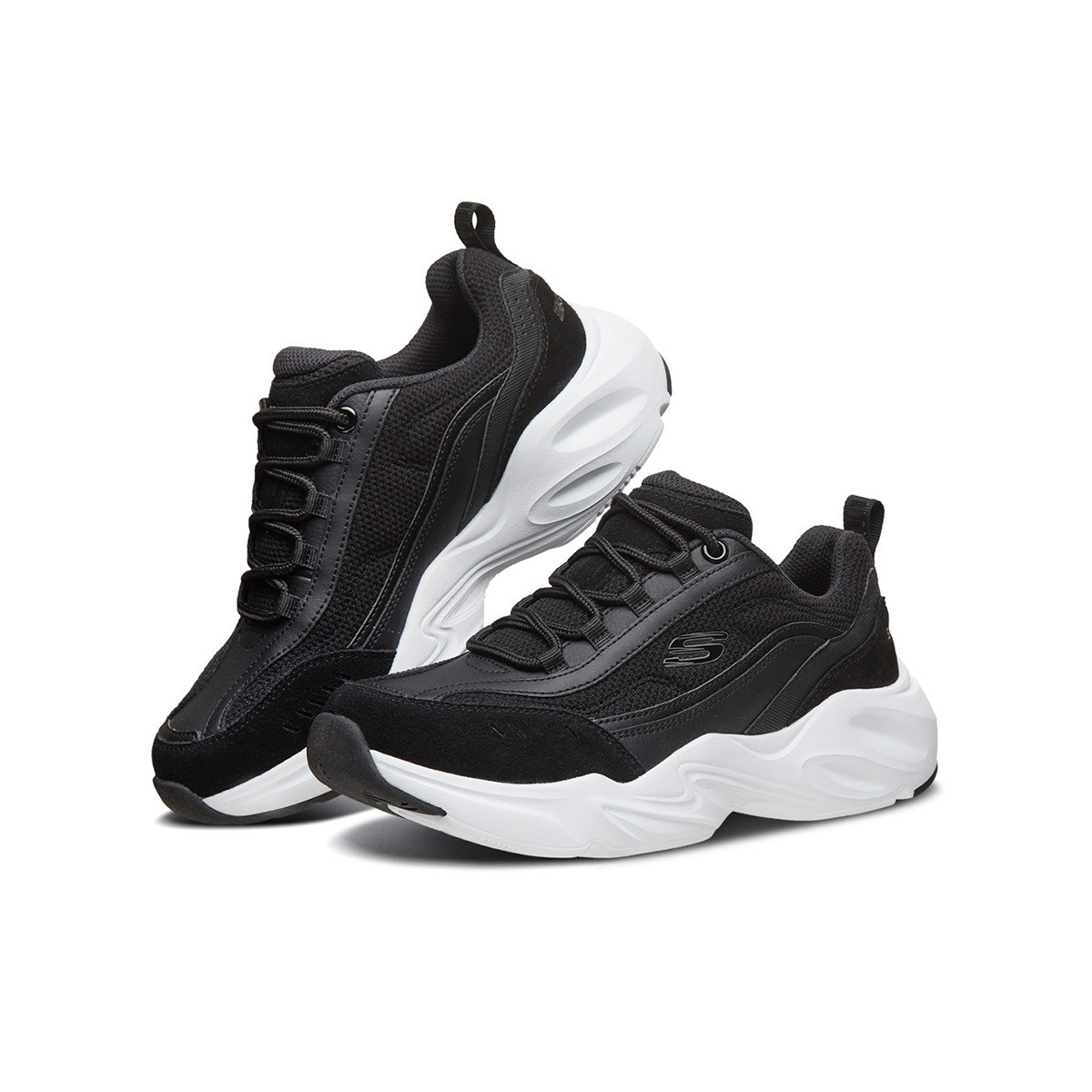 skechers 斯凯奇 dlites系列熊猫鞋 女款经典老爹鞋66666229 两色179